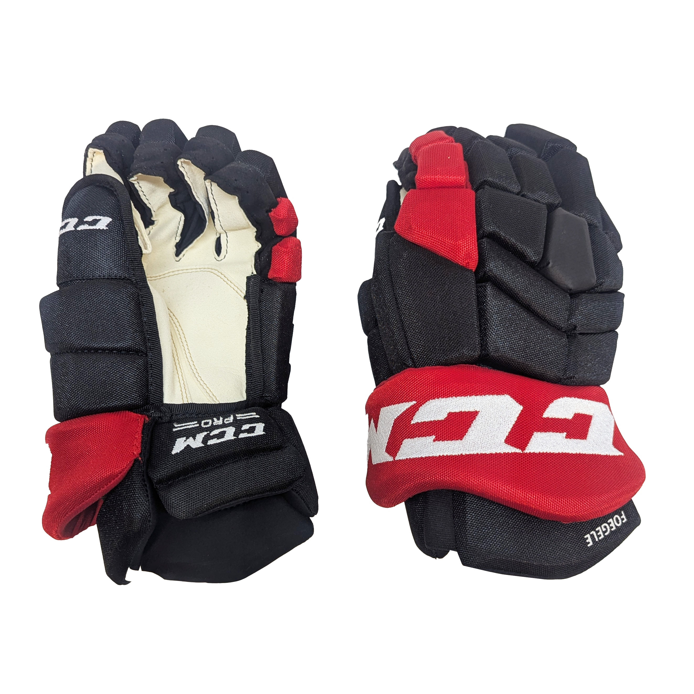 CCM HGTK - NHL Pro Stock Glove - Warren Foegele (Black/Red)